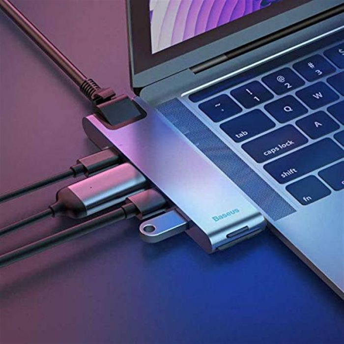 Концентратор USB-C 7-in-one smart Grey (CAHUB-L0G)