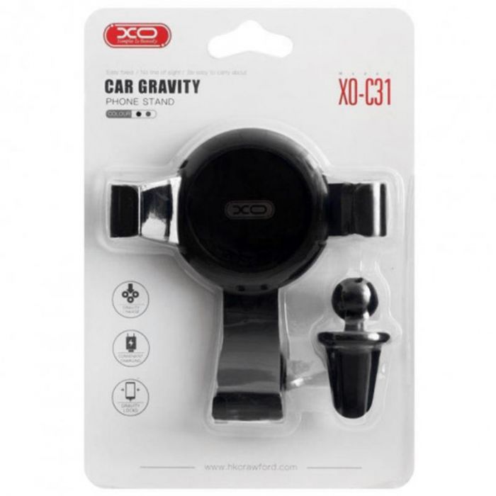 Тримач автомобільний XO C31 Black (00000014012)