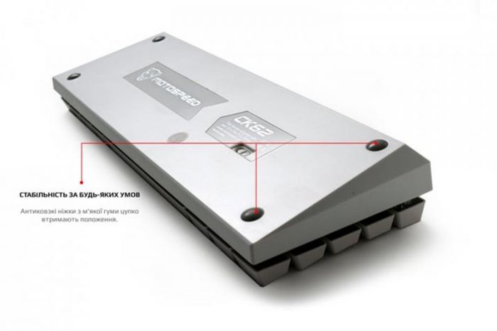 Клавіатура Motospeed CK62 Outemu Red (mtck62wmr) White USB