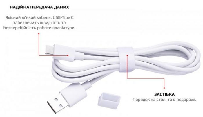 Клавіатура Motospeed CK62 Outemu Red White (mtck62wmr) 