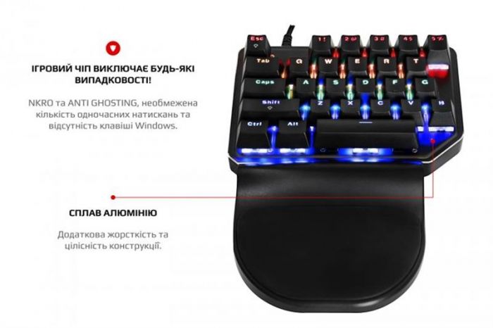 Клавіатура Motospeed K27 Outemu Blue (mtk27mb) Black USB