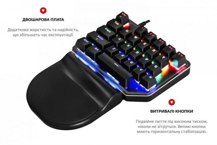 Клавіатура Motospeed K27 Outemu Blue (mtk27mb) Black USB