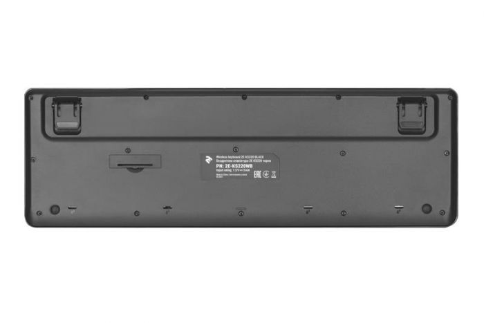 Клавіатура бездротова 2E KS220 WL Ukr (2E-KS220WB) Black USB