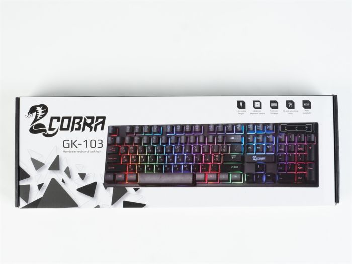 Клавіатура COBRA GK-103 Ukr Black USB