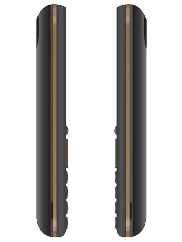 Мобiльний телефон 2E S180 2021 Dual Sim без ЗП Black&Gold (688130243384)