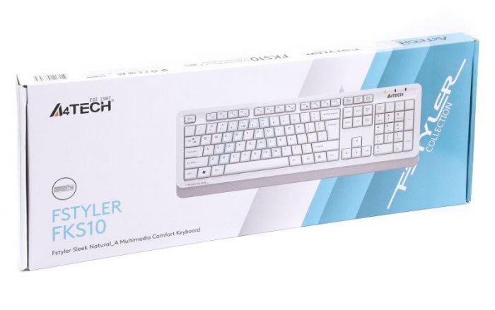 Клавіатура A4Tech Fstyler FKS10 White USB