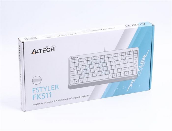 Клавіатура A4Tech Fstyler FKS11 White USB