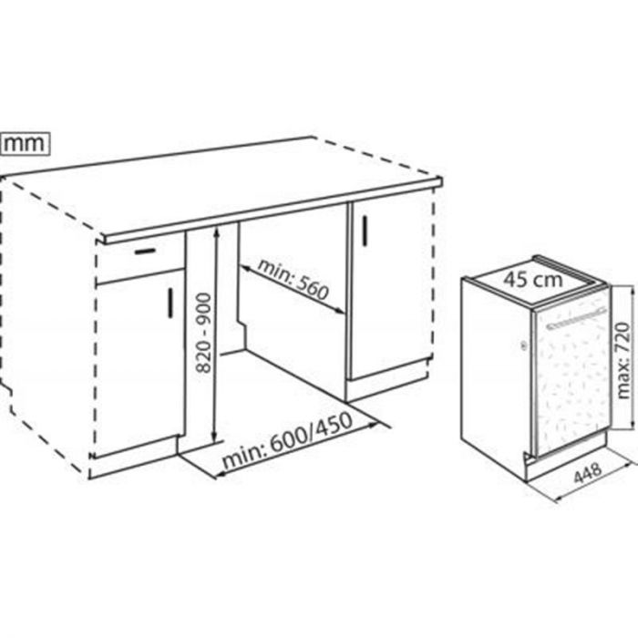 Вбудована посудомийна машина Whirlpool WSIC 3M27 C