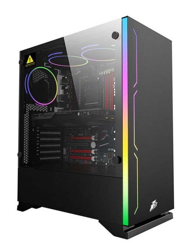 Корпус 1stPlayer B6-3R1-BK Black без БЖ
