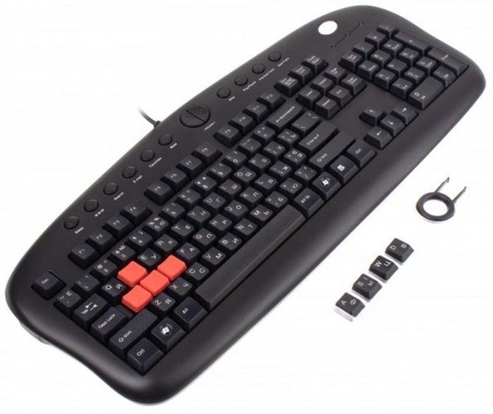 Клавіатура A4Tech KB-28G Ukr Black USB