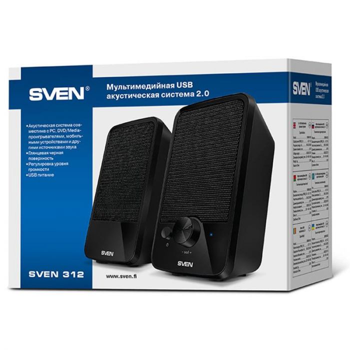 Акустична система Sven 312 Black