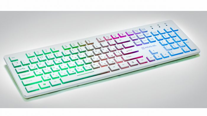 Клавіатура REAL-EL Comfort 7070 Ukr White