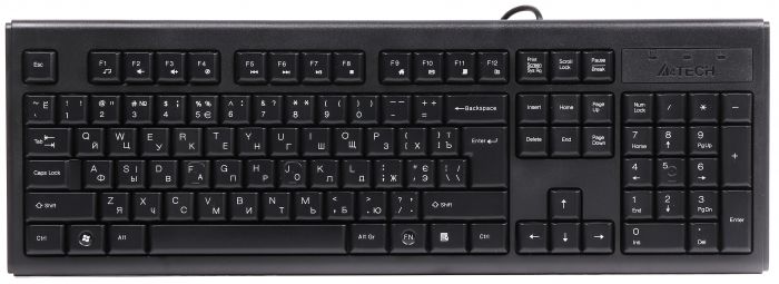 Клавiатура A4tech KR-83 Black USB