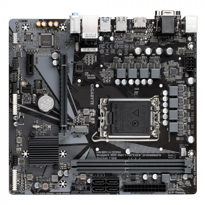 Материнська плата Gigabyte H610M H DDR4 Socket 1700