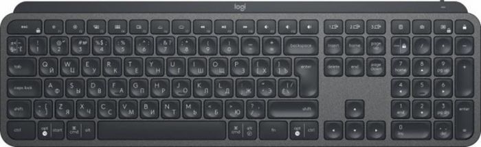 Клавіатура бездротова Logitech MX Keys Advanced Wireless Illuminated UA Graphite (920-009415)