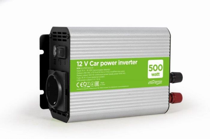 Автомобільний інвертор EnerGenie EG-PWC500-01 500W