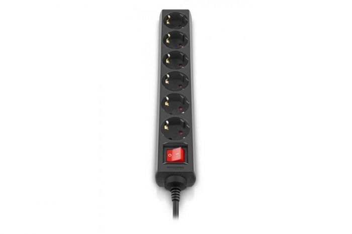 Фільтр живлення REAL-EL RS-6 Protect M 3м Black (EL122300034)