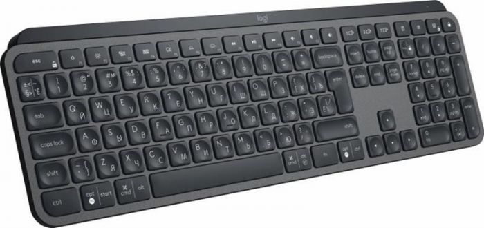 Клавіатура бездротова Logitech MX Keys Advanced Wireless Illuminated UA Graphite (920-009415)