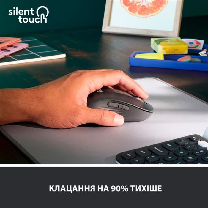 Мишка бездротова Logitech Signature M650 L LEFT Graphite (910-006239)