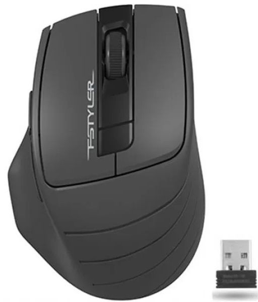 Мишка бездротова A4Tech FG30 Black/Grey