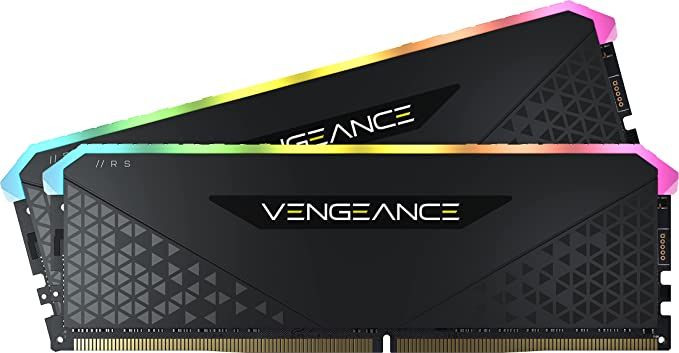 Модуль пам`ятi DDR4 2x32GB/3200 Corsair Vengeance RGB RS Black (CMG64GX4M2E3200C16)