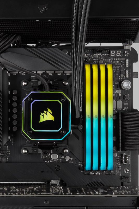 Модуль пам`ятi DDR4 2x32GB/3200 Corsair Vengeance RGB RS Black (CMG64GX4M2E3200C16)