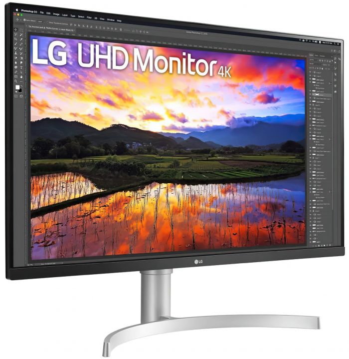 Монiтор LG 31.5" 32UN650-W IPS Silver