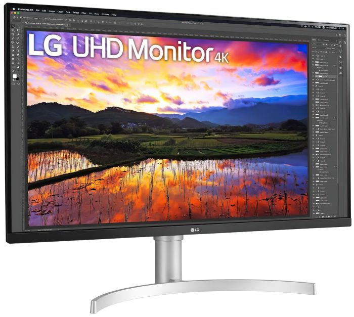 Монiтор LG 31.5" 32UN650-W IPS Silver