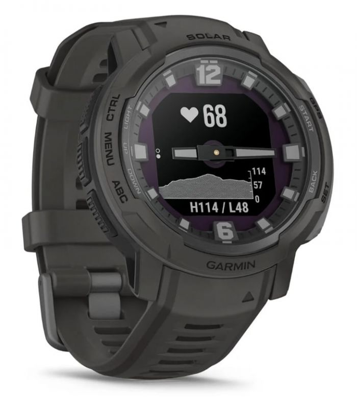 Смарт-годинник Garmin Instinct Crossover Solar Graphite (010-02730-01)