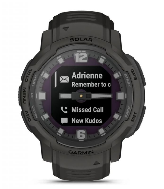 Смарт-годинник Garmin Instinct Crossover Solar Graphite (010-02730-01)