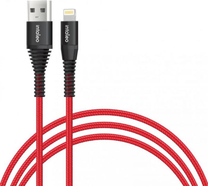 Кабель Intaleo CBRNYL1 USB-Lightning 1.2м Red (1283126559471)