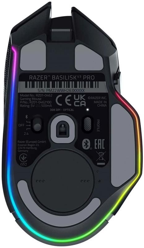 Мишка бездротова Razer Basilisk V3 Pro Black (RZ01-04620100-R3G1)