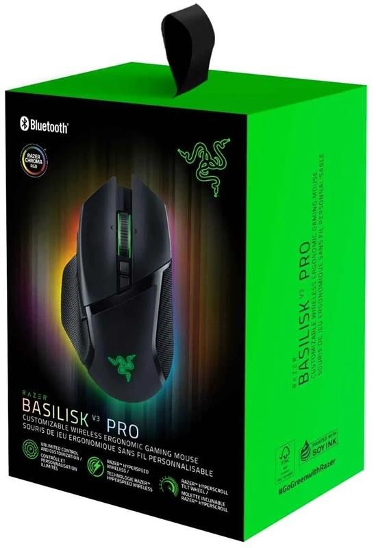Мишка бездротова Razer Basilisk V3 Pro Black (RZ01-04620100-R3G1)