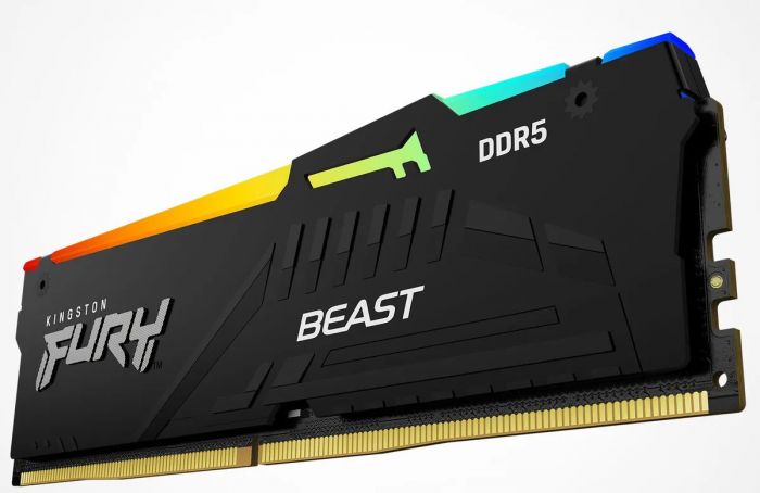 Модуль пам`яті DDR5 16GB/5600 Kingston Fury Beast RGB Black (KF556C36BBEA-16)