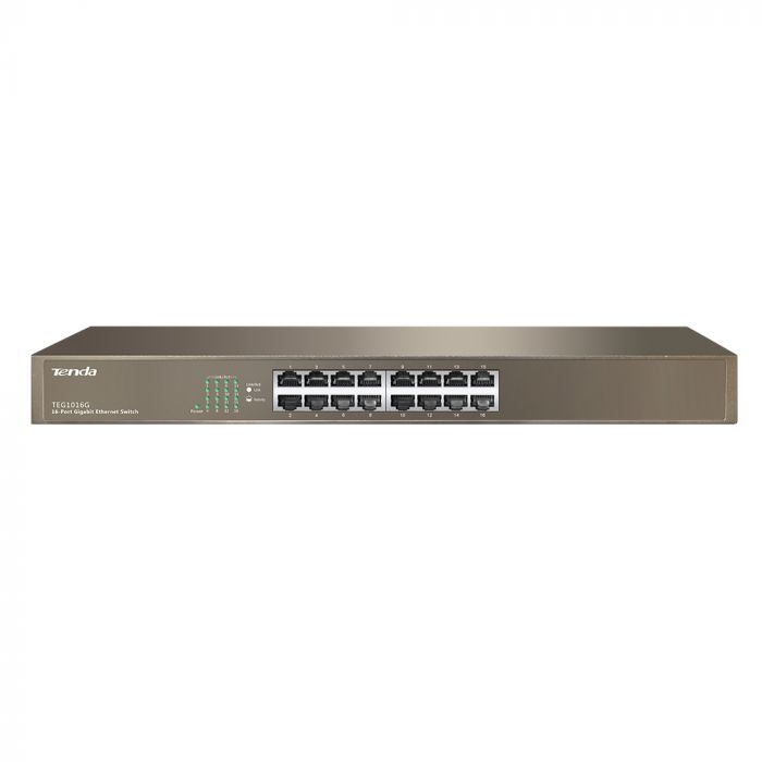 Комутатор TENDA TEG1016G 16port 10/100/1000/BaseT rackmount