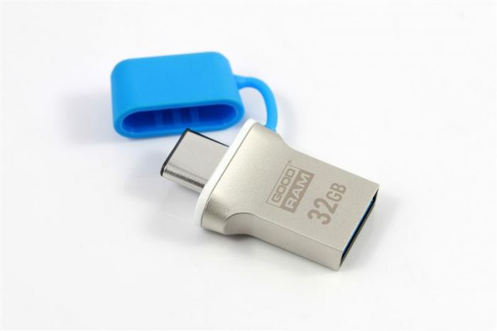 Флеш-накопичувач USB3.0 32GB Type-C GOODRAM ODD3 (DualDrive) Blue (ODD3-0320B0R11)