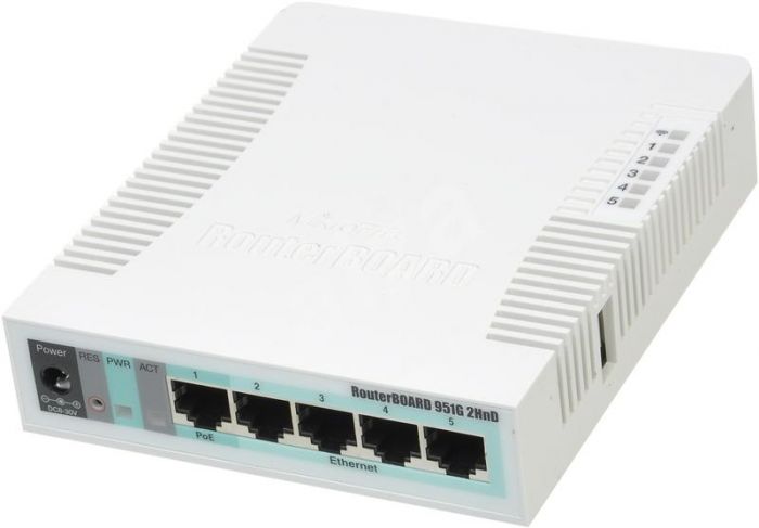 Бездротовий маршрутизатор MikroTik RB951G-2HnD