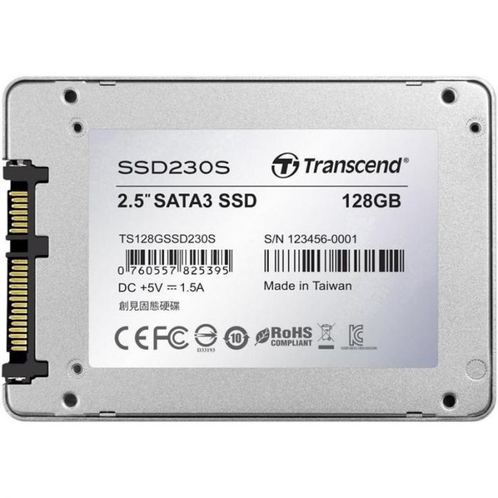 Накопичувач SSD  128GB Transcend SSD230S Premium 2.5" SATA III 3D V-NAND TLC (TS128GSSD230S)