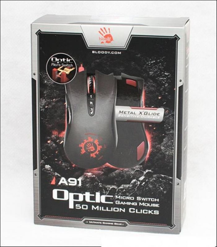 Мишка A4Tech A91A Bloody Black USB