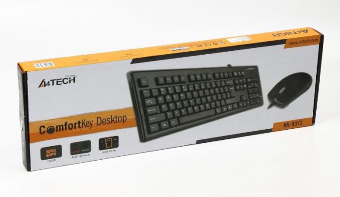 Комплект (клавіатура, мишка) A4Tech KR-8372 Black USB
