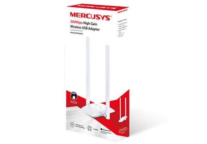 Бездротовий адаптер Mercusys MW300UH (N300, microUSB, 2 антени)