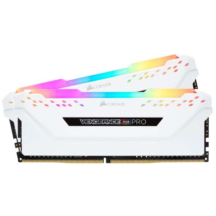 Модуль пам`ятi DDR4 2x8GB/3200 Corsair Vengeance RGB Pro White (CMW16GX4M2C3200C16W)