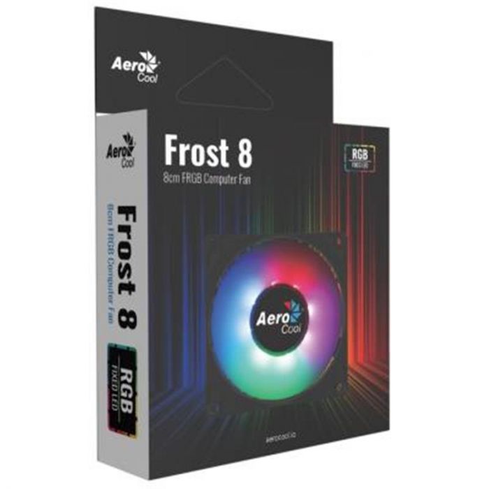 Вентилятор AeroCool Frost 8 FRGB Molex, 80х80х25 мм, 3-Pin