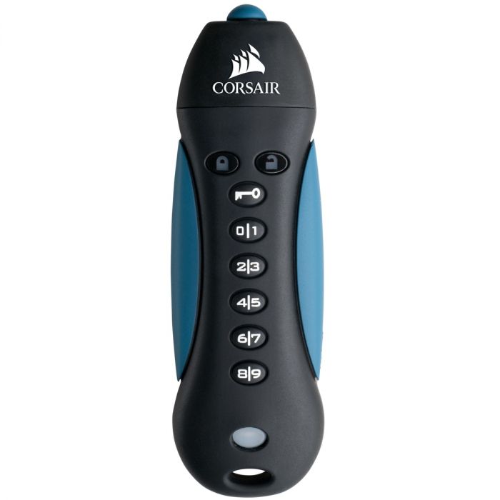 Флеш-накопичувач USB3.0 128GB Corsair Flash Padlock 3 with Keypad, Secure 256-bit hardware AES encryption (CMFPLA3B-128GB)