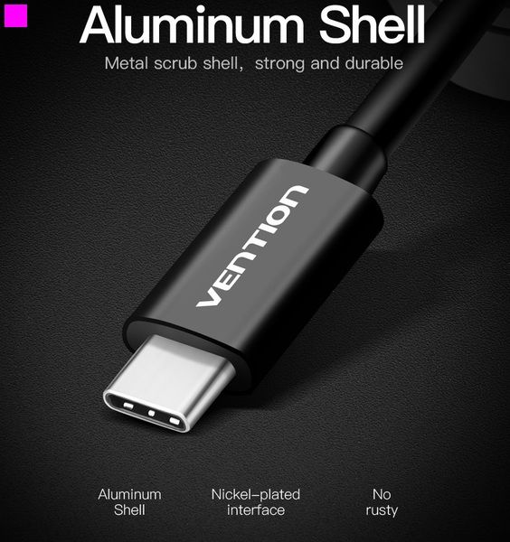 Адаптер USB Type C - 3.5 мм з блоком живленя, 0.1 m, Black (BGGBA)