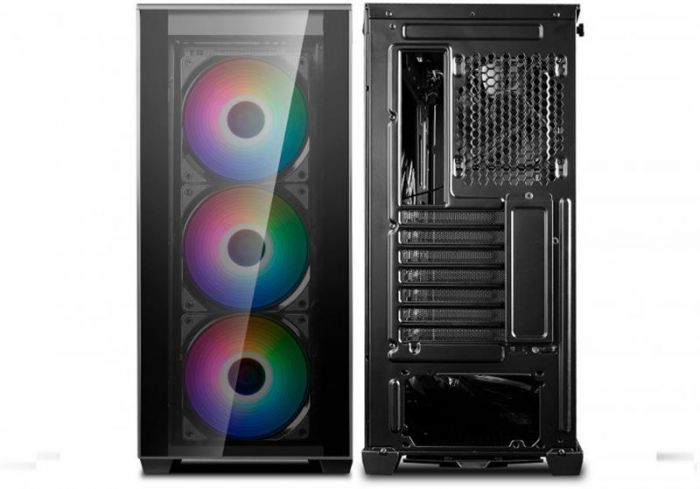 Корпус DeepCool Matrexx 70 ADD-RGB 3F Black (DP-ATX-MATREXX70-BKG0P-3F) без БЖ