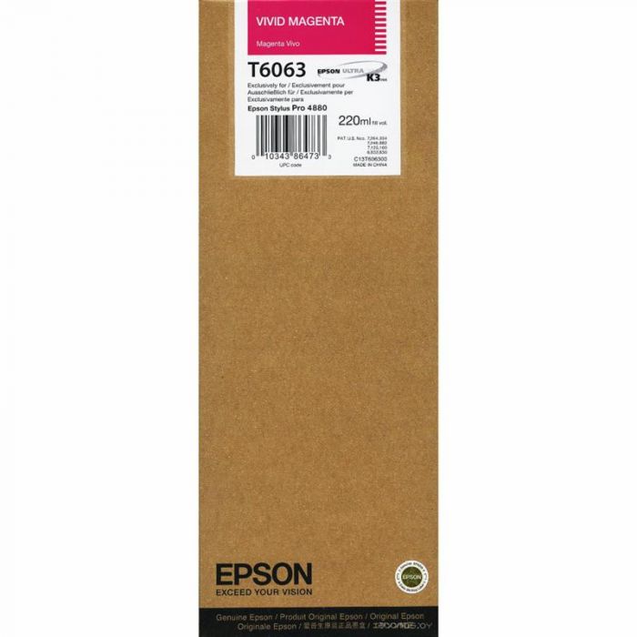 Картридж EPSON (T6063) StPro 4800/4880 (C13T606300) vivid magenta