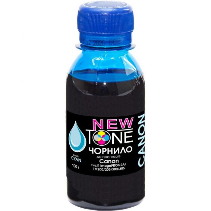 Чорнило NewTone Canon imagePROGRAF TM-200/305 (NT.PFI120C-2) Cyan Pigment, 100 г