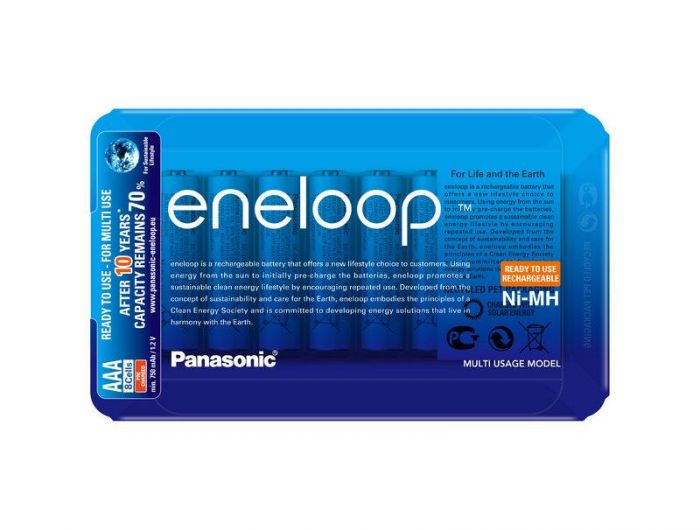 Акумулятори Panasonic Eneloop AAA/HR03 NI-MH 750 mAh BL 8 шт