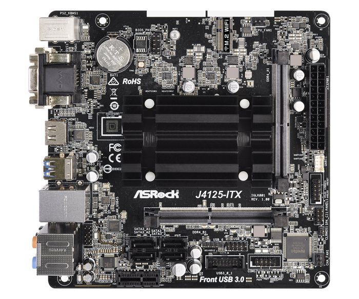 Материнська плата ASRock J4125-ITX Mini ITX